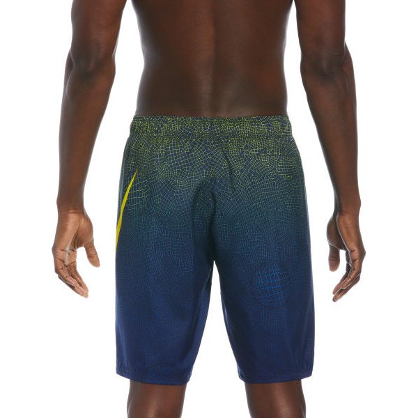 Spodenki kąpielowe męskie 9'' Volley Nike Swim - niebieskie/żółte