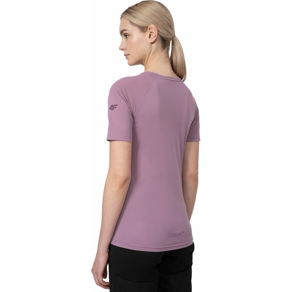Koszulka rowerowa damska 4FSS23TFTSF181 4F - fioletowa