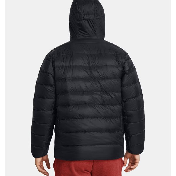 Kurtka puchowa męska Legend Down Hooded Jacket Under Armour - Black/Tech Blue