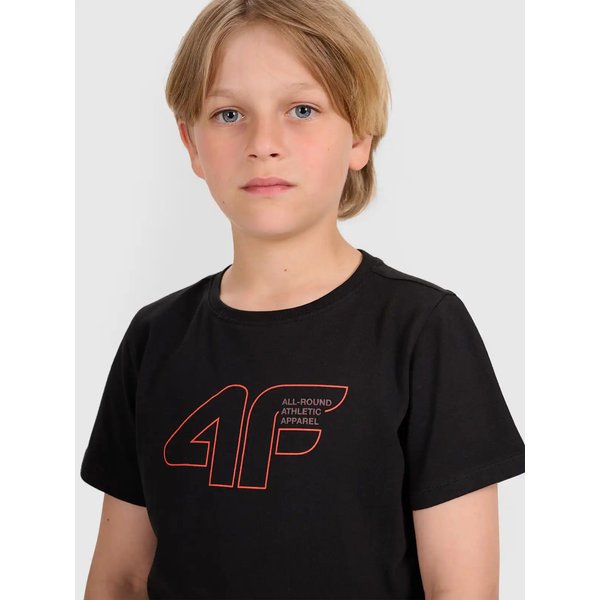 Koszulka chłopięca TTSHM2417 4F - głęboka czerń