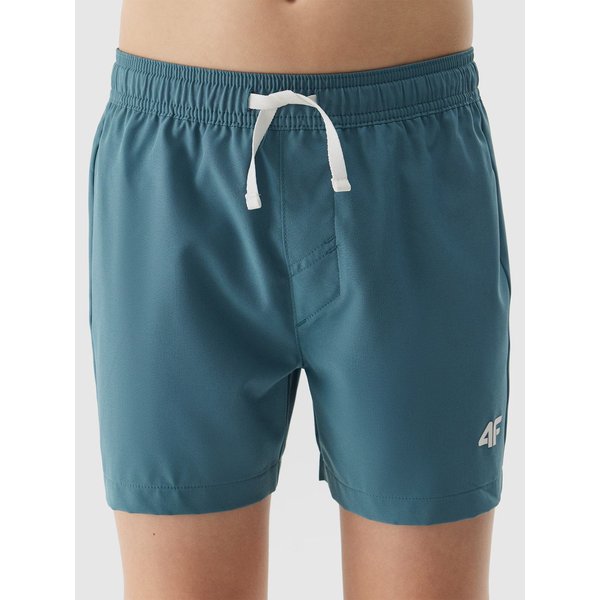 Spodenki kąpielowe chłopięce UBDSM110 4F - turkusowy