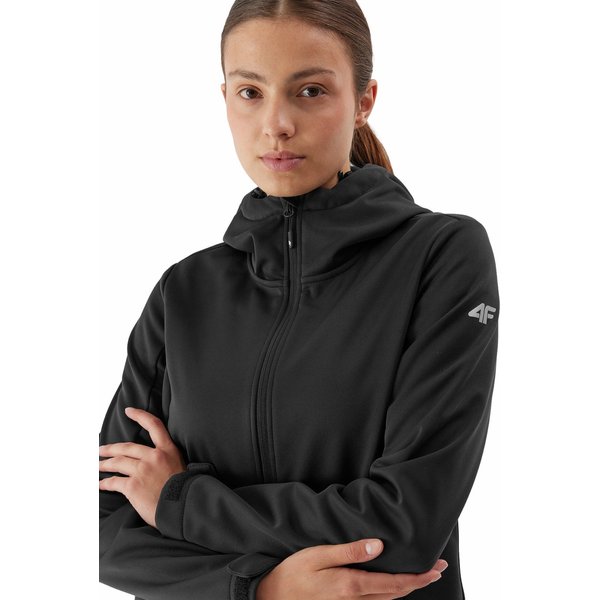 Softshell damski 4FAW23TSOFF178 4F - głęboka czerń