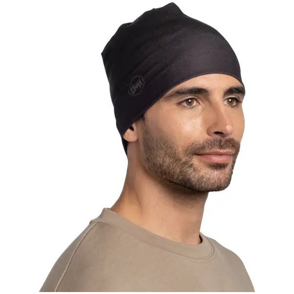 Czapka dwustronna Ecostretch Beanie Buff - solid black