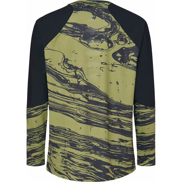 Longsleeve rowerowy męski Seeker Airline LS Oakley - Duality Swirl Green/Black