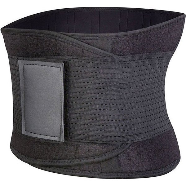 Pas neopranowy wyszczuplający fitness - czarny