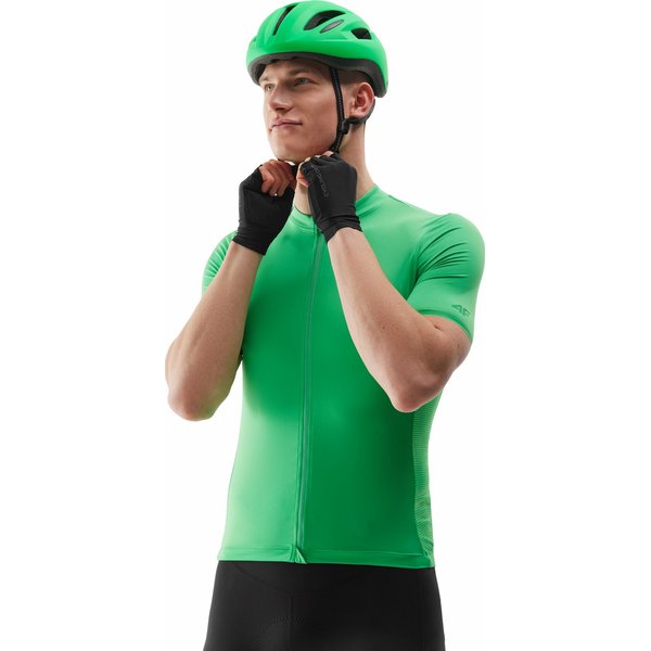 Koszulka rowerowa męska 4FSS24TFTSM484 4F - zielony