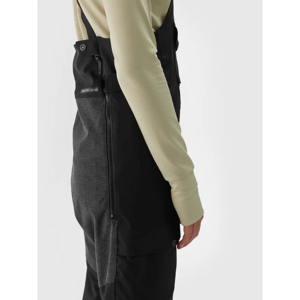 Spodnie snowboardowe damskie na szelkach TFTRF702 4F