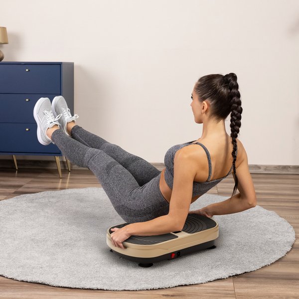 Platforma wibracyjna do ćwiczeń XP300 z pilotem Gymtek - gold