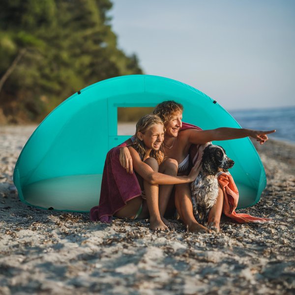 Namiot plażowy samorozkładający, parawan ogrodowy UV50 XXL Outtec