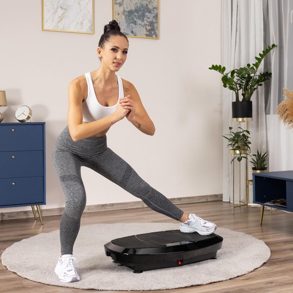 Platforma wibracyjna do ćwiczeń XP750 3D Intense z pilotem Gymtek - czarna