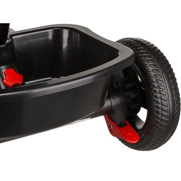 Rowerek trójkołowy 3w1 obracany Stars - black/gold