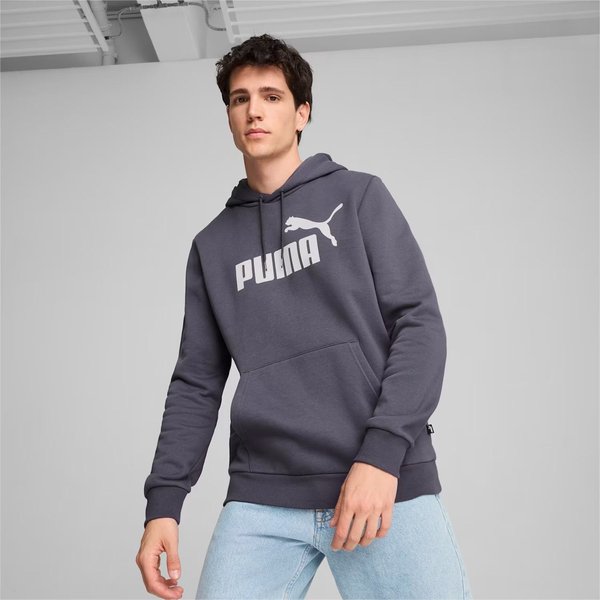 Bluza męska Essentials Big Logo Hoodie Puma - Galactic Gray