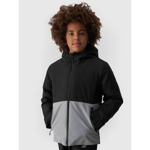 Kurtka narciarska chłopięca TTJAM533 4F - szary
