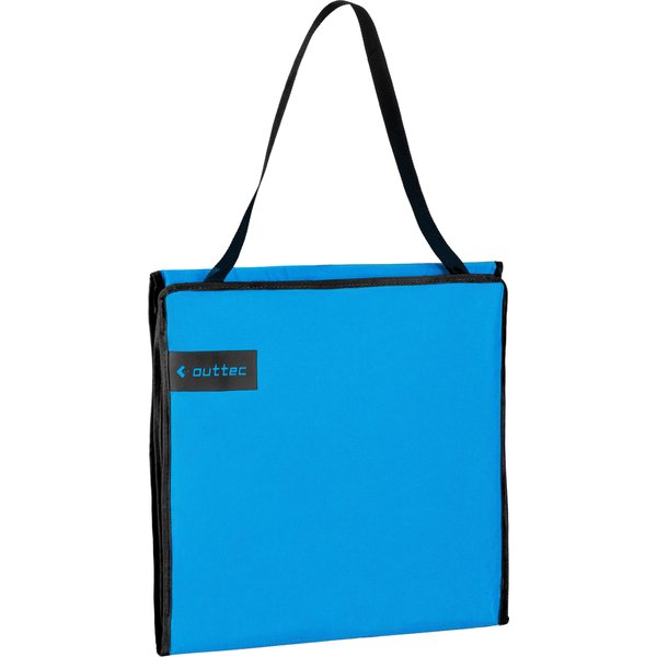 Mata, leżak plażowy z oparciem, składany Outtec - niebieska