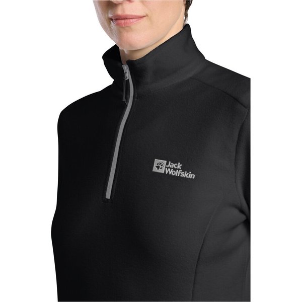 Bluza polarowa damska Taunus Jack Wolfskin - black