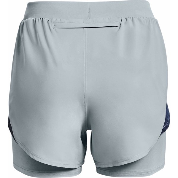 Spodenki damskie Fly By Elite 2w1 Under Armour - Harbor Blue / Reflective