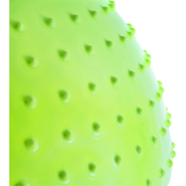 Piłka gimnastyczna z wypustkami Half Fit 65cm Spokey + pompka - zielony
