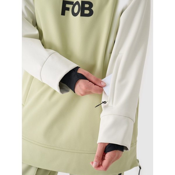 Bluza snowboardowa damska FOB TSOFF289 4F - oliwkowy