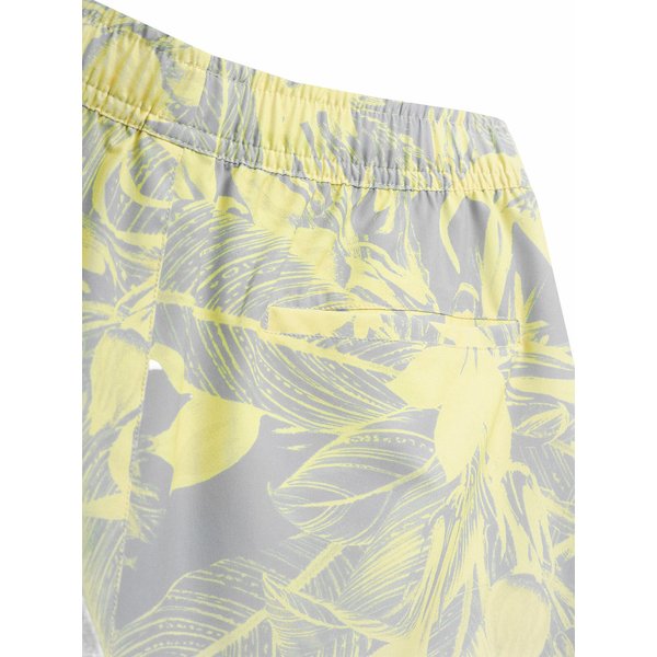 Spodenki plażowe damskie 4FSS23UBDSF044 4F - jasny żółty allover