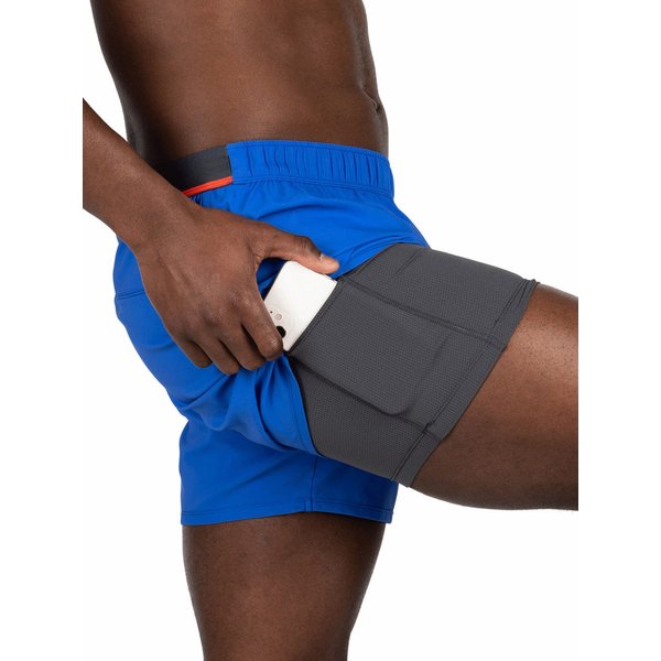 Spodenki męskie Hightail 2n1 Run Short Saxx - niebieski