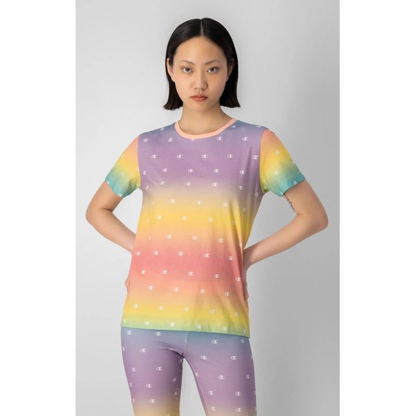 Koszulka damska All-Over Milticolour Script Logo Champion