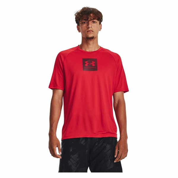 Koszulka męska Tech Print Fill Under Armour - czerwony