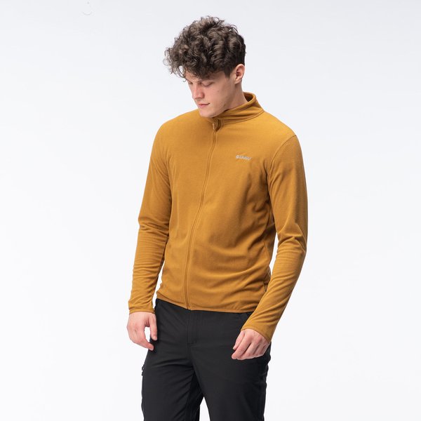 Polar męski Damis II Full Zip Hi-Tec - Bronze Brown