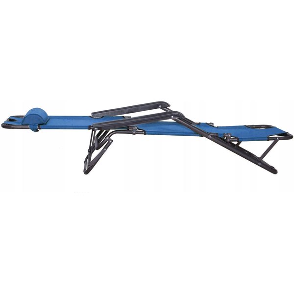 Leżak ogrodowy Springos - niebieski