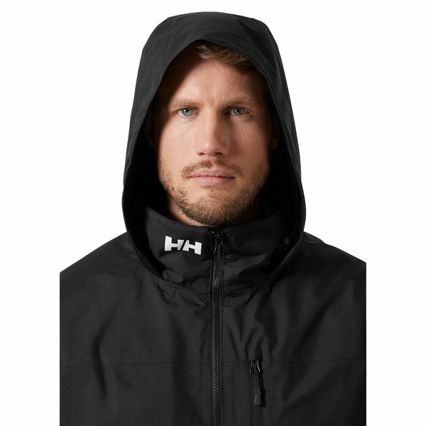 Kurtka męska Crew Hooded Midlayer Jacket 2.0 Helly Hansen - czarny