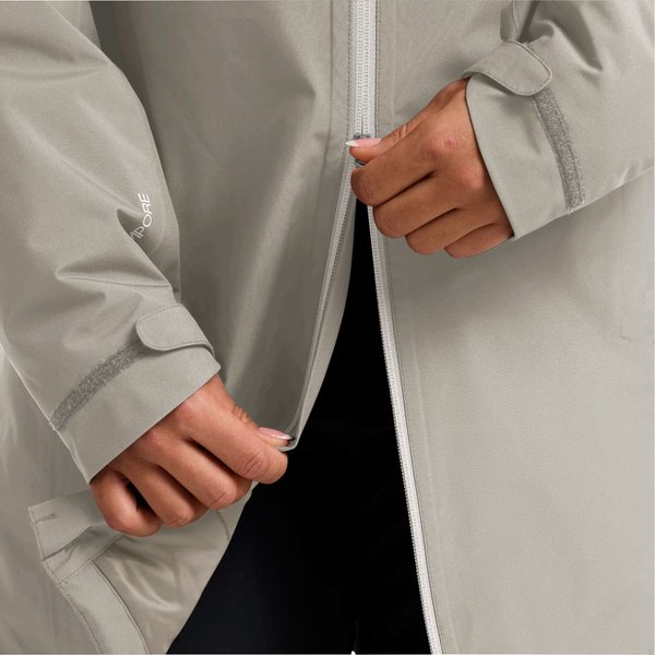 Płaszcz puchowy damski Heidelstein Jack Wolfskin - pale sand