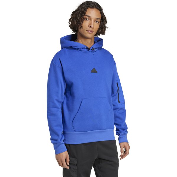 Bluza męska City Escape Fleece Hoodie Adidas - niebieska