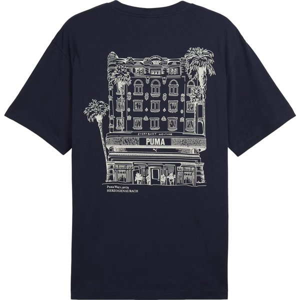 Koszulka męska Graphics Hotel Relaxed Tee Puma - navy