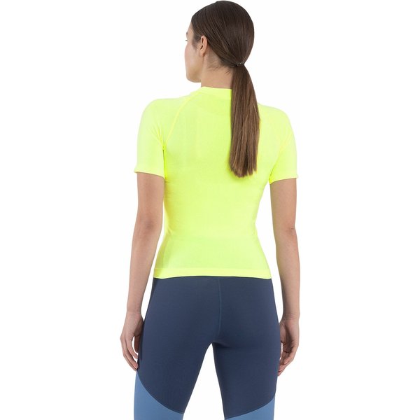 Koszulka damska 4FAW23TFTSF427 4F - limonkowy