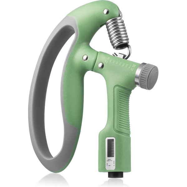Ściskacz do rąk z regulacją siły i licznikiem 10-100kg Gymtek - zielony