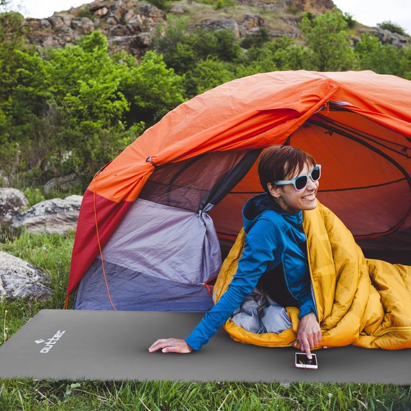 Karimata aluminiowa EVA 180x50x1cm Outtec - szara