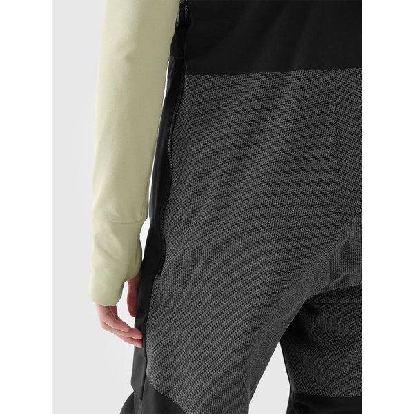 Spodnie snowboardowe damskie na szelkach TFTRF702 4F