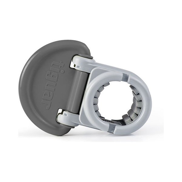 Zaciski do sztangi Tiguar - szary - 45 mm