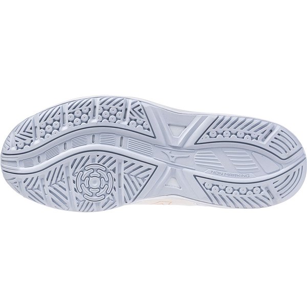 Buty halowe Cyclone Speed 4 Mizuno - White/Peach Parfait/Halogen Blue