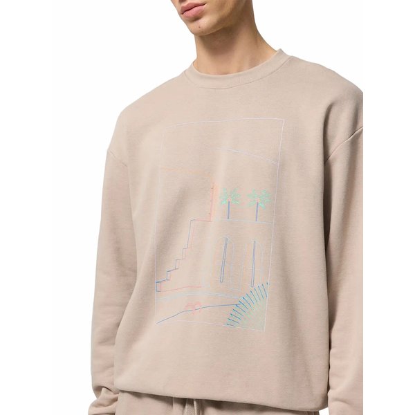 Bluza męska OTHWSS24TSWSM1172 Outhorn - beż