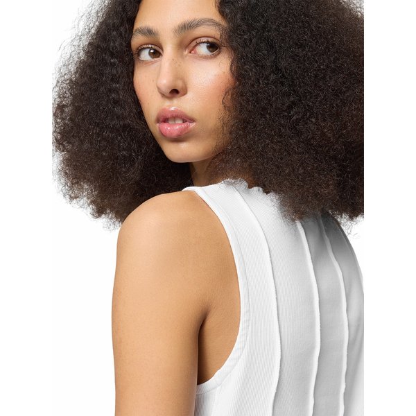 Bezrękawnik, top damski OTHWSS24TSLEF088 Outhorn - biały