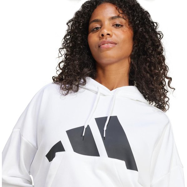 Bluza damska Essentials Big Loog French Terry Loose Adidas - white