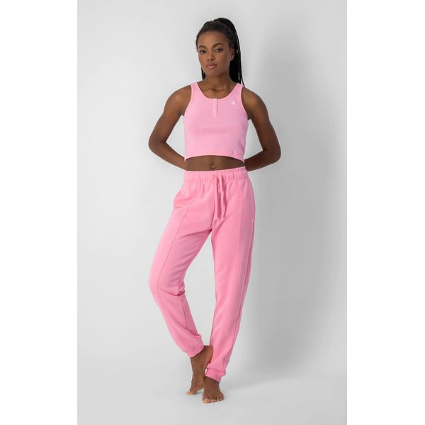 Spodnie damskie C Logo Relaxed Fit Joggers Champion - różowe
