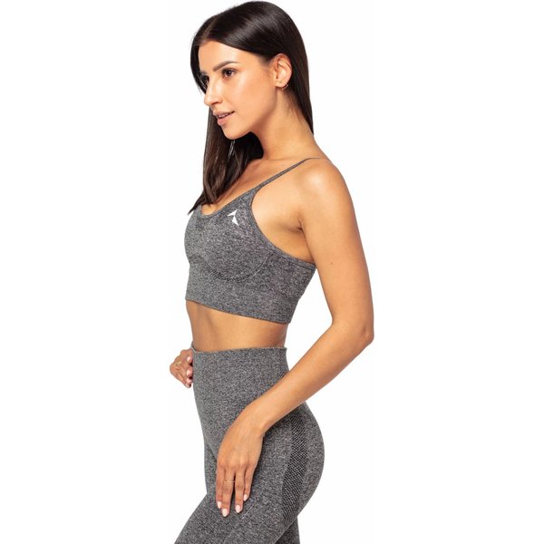 Biustonosz bezszwowy damski Vibe Seamless Carpatree - szary