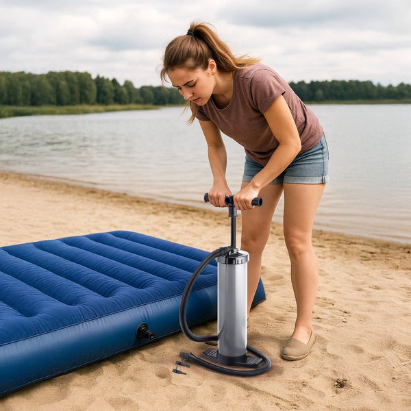 Pompka ręczna do materacy, basenów Air Flow Outtec