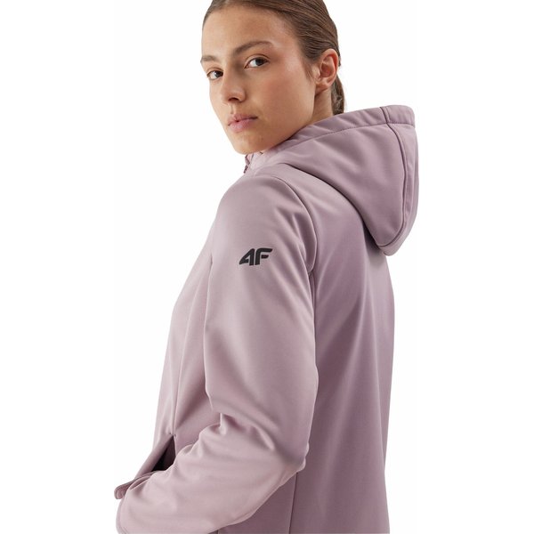 Softshell damski 4FAW23TSOFF178 4F - jasny róż