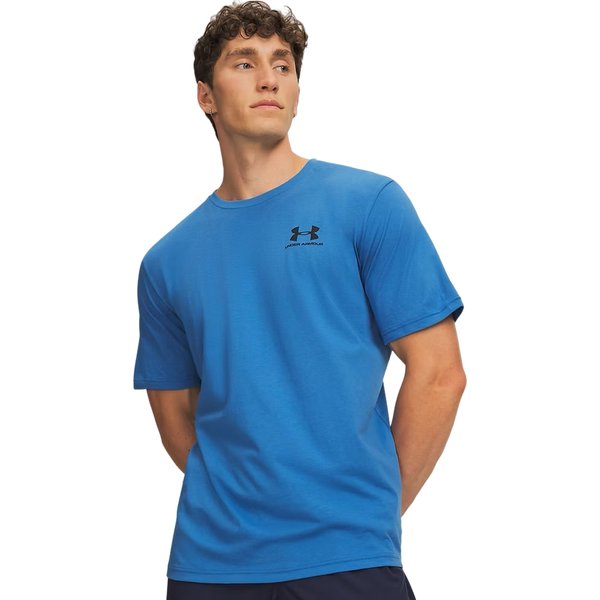 Koszulka męska Sportstyle Left Chest Logo Under Armour - niebieska