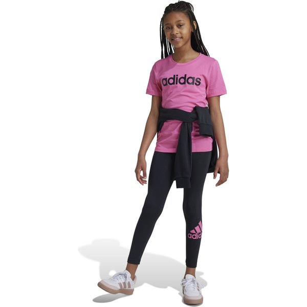 Koszulka juniorska Essentials Linear Logo Cotton Slim Fit Tee Adidas