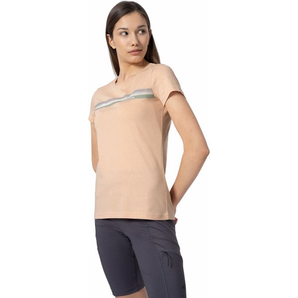 Koszulka damska 4FSS23TTSHF275 4F - pudrowy koral