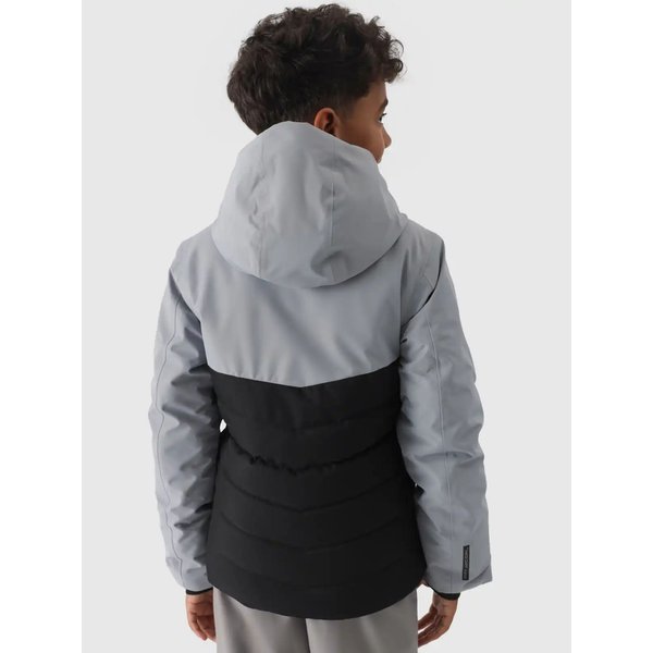 Kurtka narciarska chłopięca TTJAM535 4F - szary