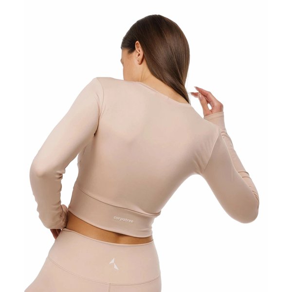 Longsleeve damski Crossover Carpatree - Beige